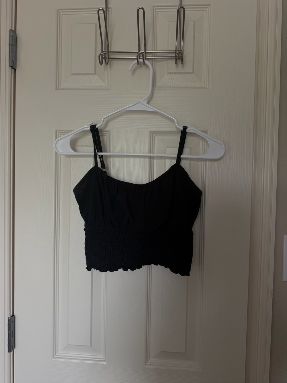Holister black Smocked Cami Crop Top - Women